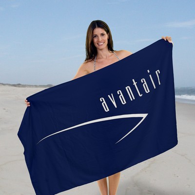 Custom WOVEN Beach Towel (34"x 70"), Made in USA