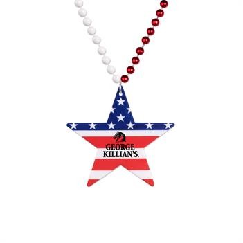 Star Patriotic Medallion Beads